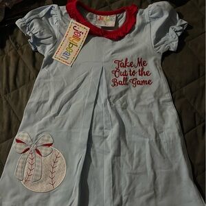 Jelly Beans Kids new take me out to the ball game dress size 2